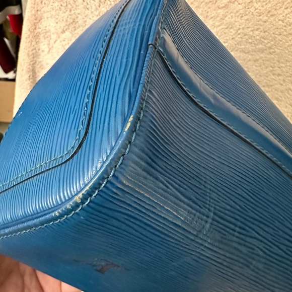 Louis Vuitton Speedy 25 Bag Handbag Epi Toledo Blue - Picture 10 of 15